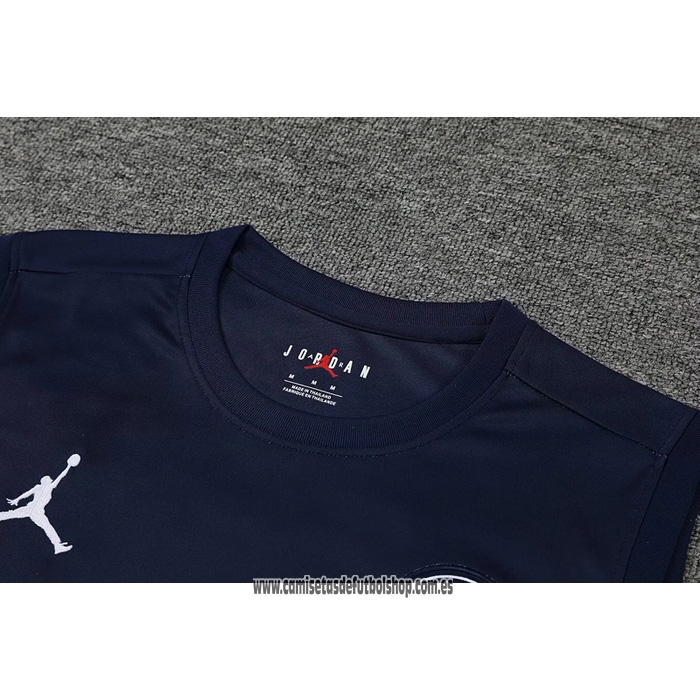 Camiseta de Entrenamiento Paris Saint-Germain 22-23 Sin Mangas Azul y Rojo
